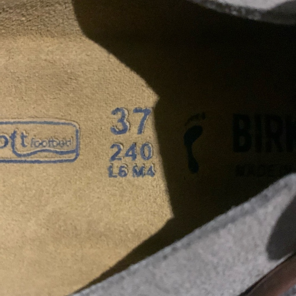 Birkenstock Boston Clogs Taupe 37 (Woman’s 6 / 6.5) Soft Footbed Narrow - Picture 3 of 3
